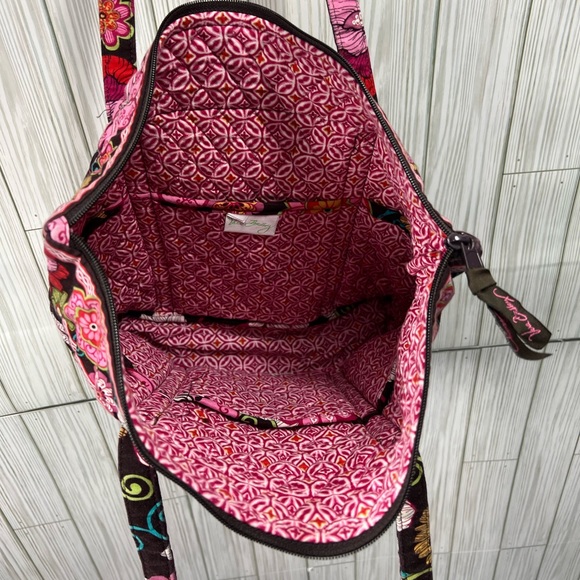 Vera Bradley "Mod Floral Pink" Tote Bag - Picture 4 of 6